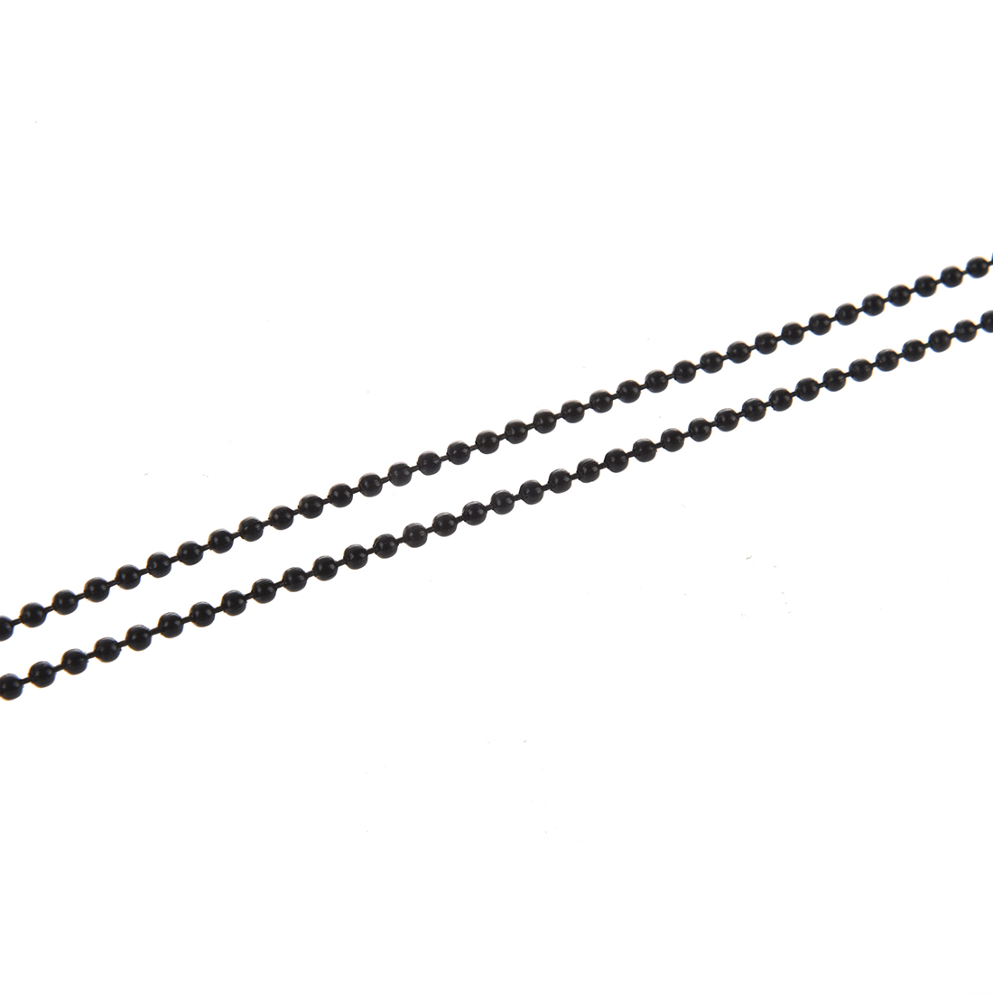 Mais novo colar com pingente de cruz de madeira com corrente de metal preto