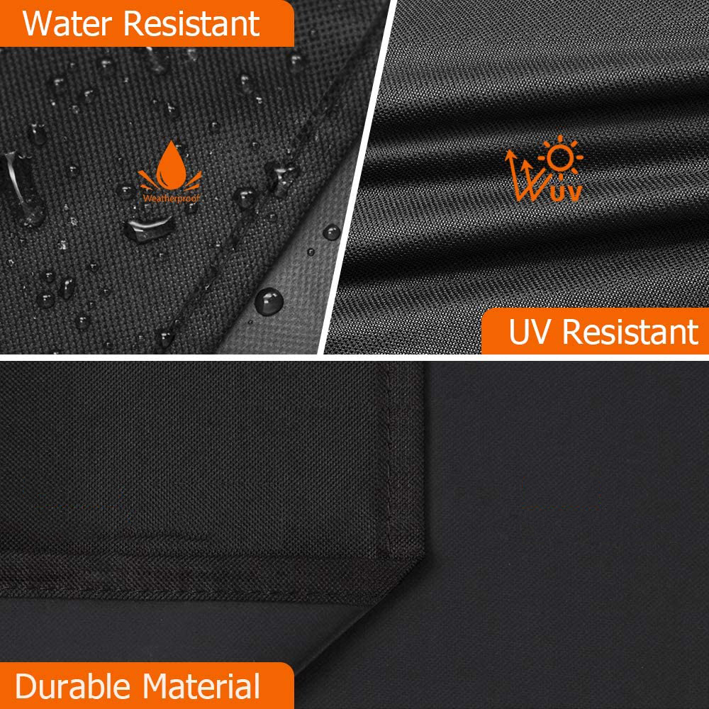 Cubierta para barbacoa al aire libre, impermeable, Weber, cubierta para parrilla resistente, protección contra la lluvia, cubierta redonda para barbacoa al aire libre