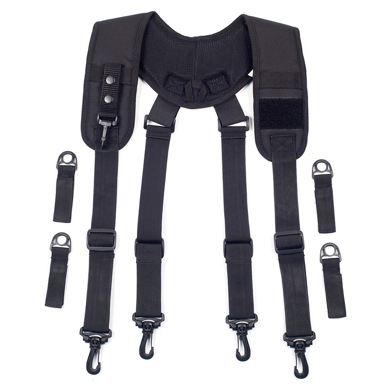 Tirantes ajustables para equipo al aire libre, tirantes tácticos tipo X, nuevos tirantes tácticos, arnés de cinturón de servicio para hombres, correa de lectura de combate