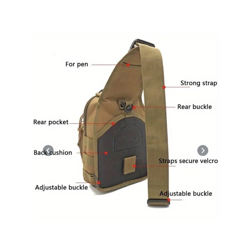 Versatle Tactical Sling Backpack Body Chest Bag Hiking Hunting Carry Bag