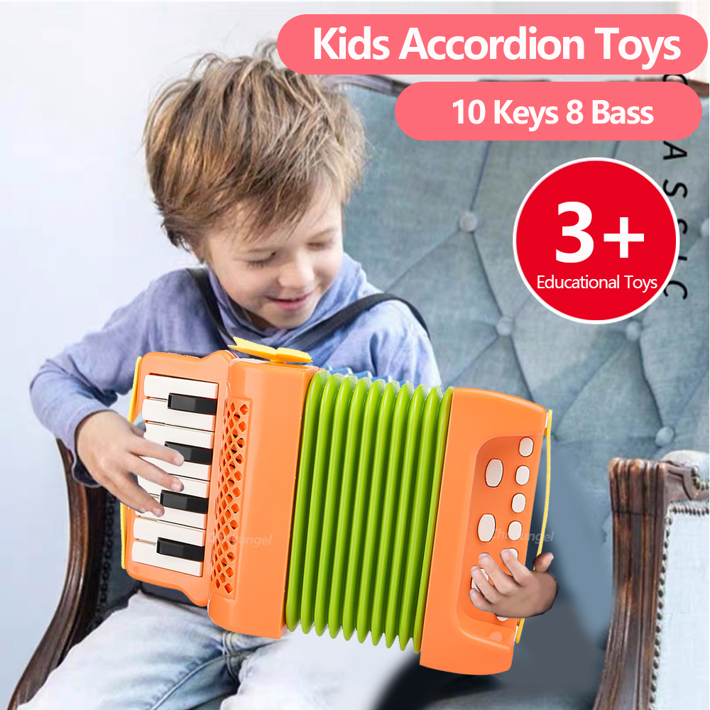 Fisarmonica per bambini musicale per interni ed esterni che gioca con strumenti musicali giocattoli educativi regali per bambini piccoli ragazzi ragazze
