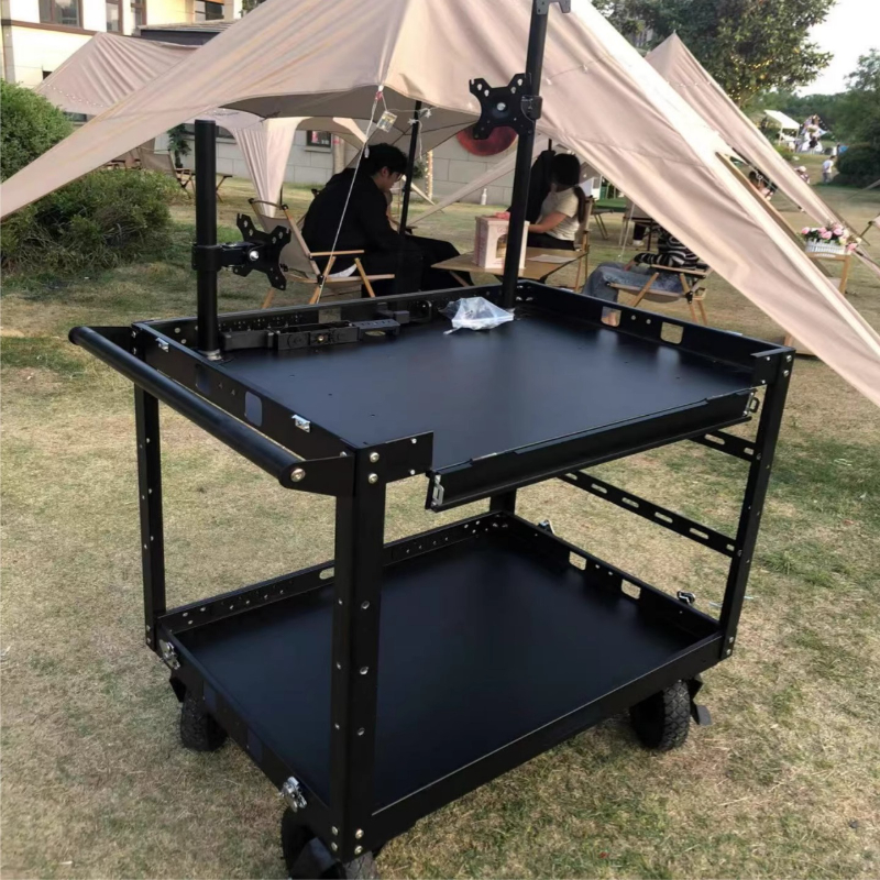 Mobile Director Car Film and Television Equipment Tool Car Monitor Crew Material Storage  Multi-layer Heavy-duty Trolley