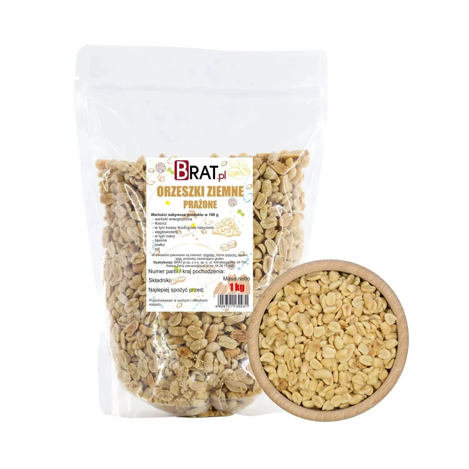 Orzechy ziemne prażone 1kg