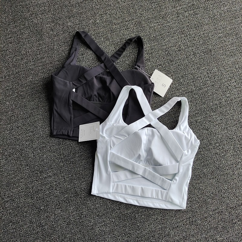 ผู้หญิงกีฬา Bra Top Push Up ฟิตเนสโยคะ Bra ชุดชั้นในเสื้อกีฬาสําหรับผู้หญิง Breathable Running Vest Bralette Gym Wear หญิง