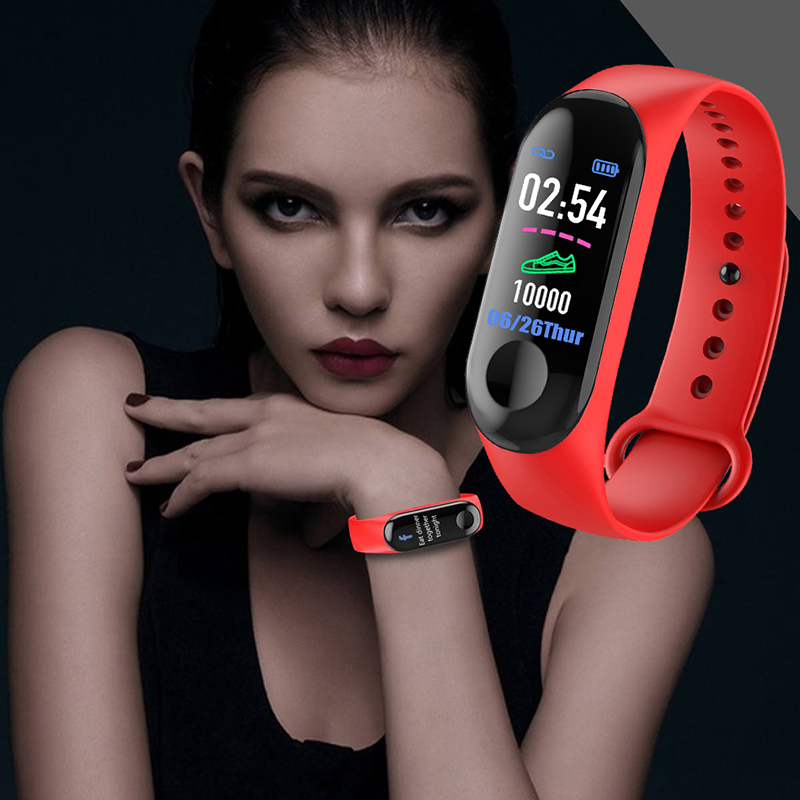 M3 Màu Sắc Màn Hình Đồng Hồ Thông Minh Fitnes Vòng Tay IP67 Chống Nước Huyết Áp Theo Dõi Hoạt Động Cho Trẻ Em Nam Nữ Đồng Hồ
