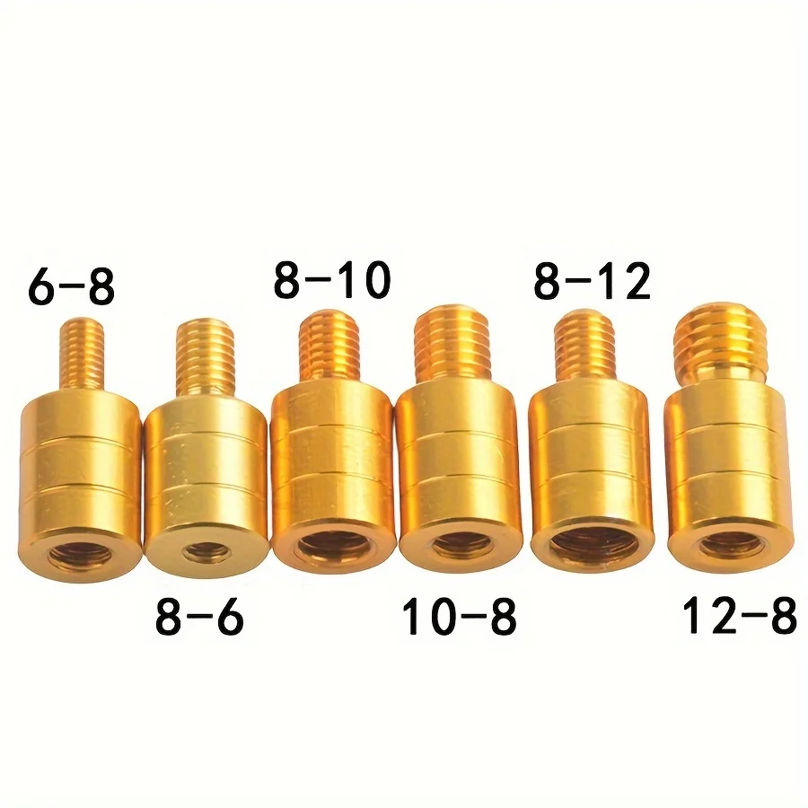 Conector de vaina de caña de red de pesca M6/M8/M10/M12 adaptador de cabeza de red de tornillo piezas de red de aterrizaje de pesca