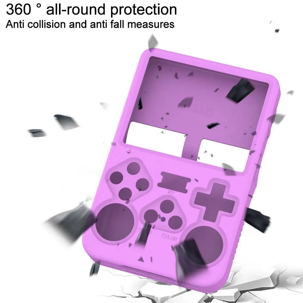 Silicone Case For R36S Handheld Game Console Silicone Protective Cover Anti-Scratch Storage Box Soft Shell
