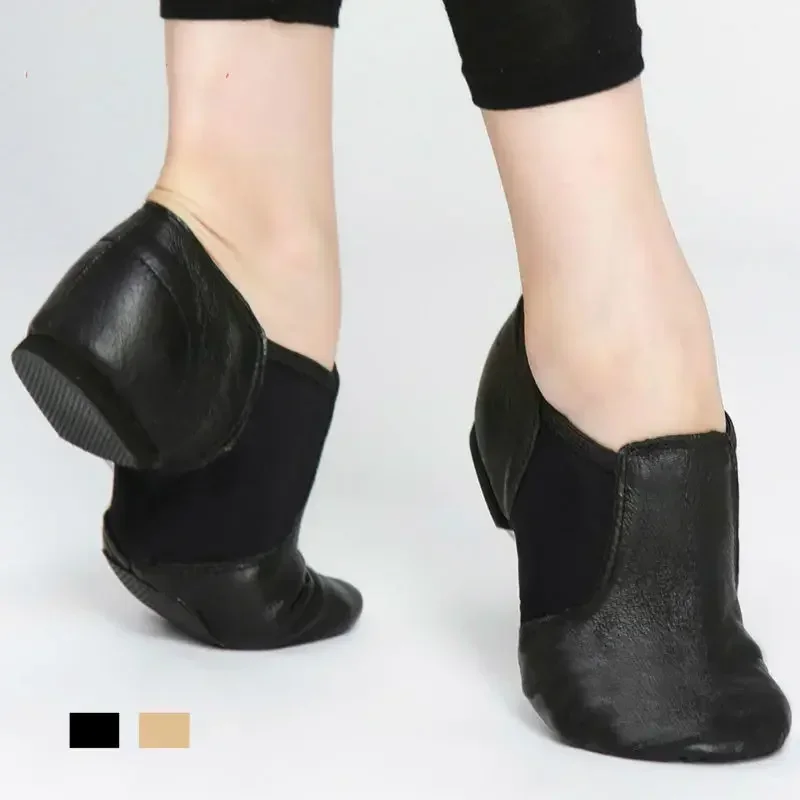 Oryginalne skórzane buty do tańca jazzowego Buty dziecięce dla mężczyzn i kobiet Buty do tańca salsa Neo arch slip on Buty jazzowe Balet Belly