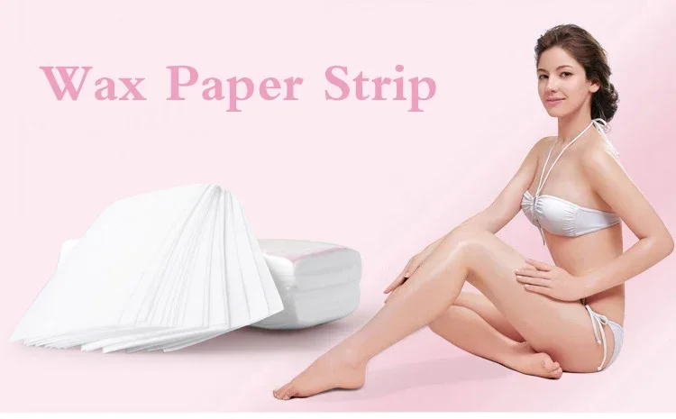 脱毛用不織布ワックスストリップ紙ロール,体,脚,腕,女性,男性,高品質,100個