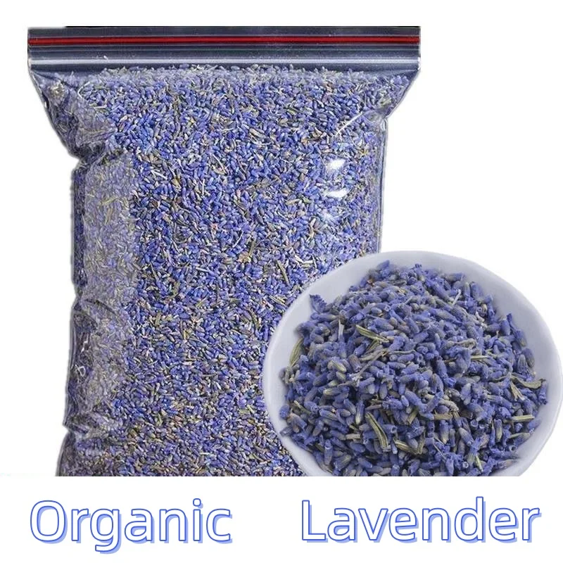 Flores secas de lavanda a granel natural, 100% de alta qualidade, usadas para banho, incenso, velas fazendo saquinhos