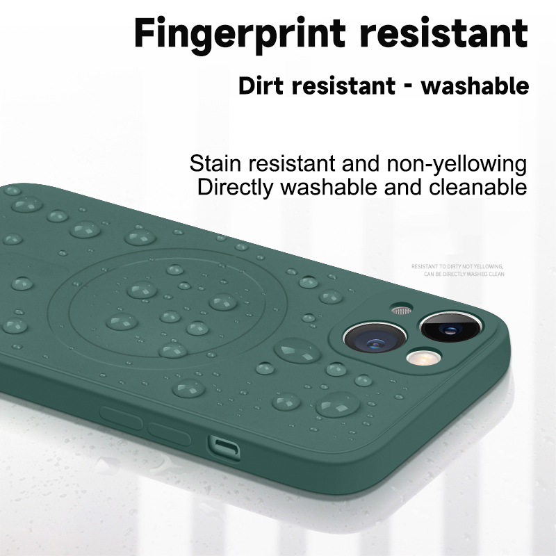 Magsafe Magnetyczne ładowanie bezprzewodowe Miękkie, silikonowe etui na telefon do iPhone'a 16 Pro Max 14 13 12 11 15 Pro Max Mini Back Cover