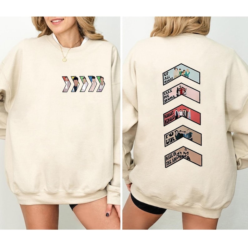 1D All Album Sudadera con capucha de cuello redondo One Direc.tion Camisas unisex Liam Payne Fans Firma de miembro Ropa de invierno Ropa de mujer Kpop