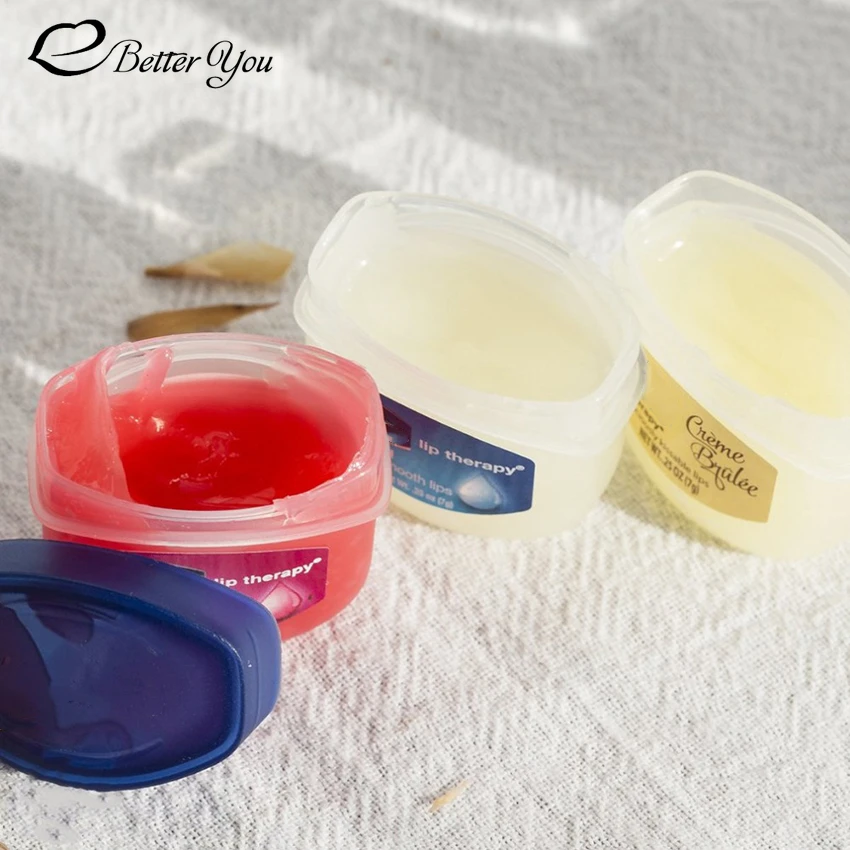 Lipbalm 100% Lip Balm Petroleum Jelly Natural Moisturizing Cream Original Cocoa Butter Creme Brulee Balsam Lip Moisturizer