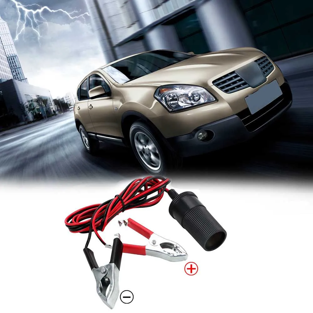12v terminal de bateria de carro braçadeira clipe baterias fêmea tomada adaptador de isqueiro caminhão cauda acessórios da motocicleta