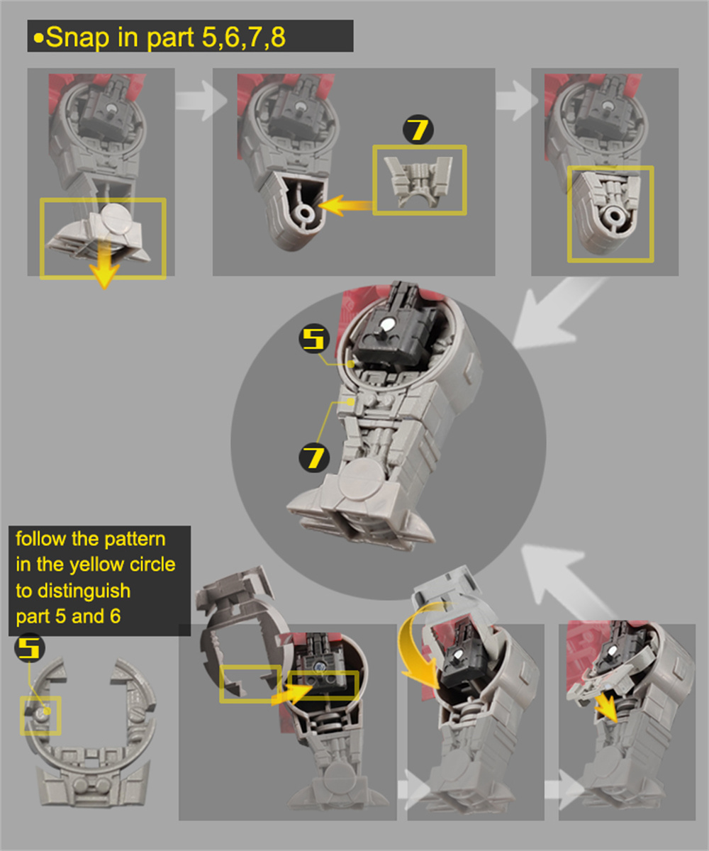Dalam stok pengisi pengganti masker kaki Kit Upgrade untuk transformasi SS86 lumpur figur aksi aksesoris-Pergi Lebih Baik