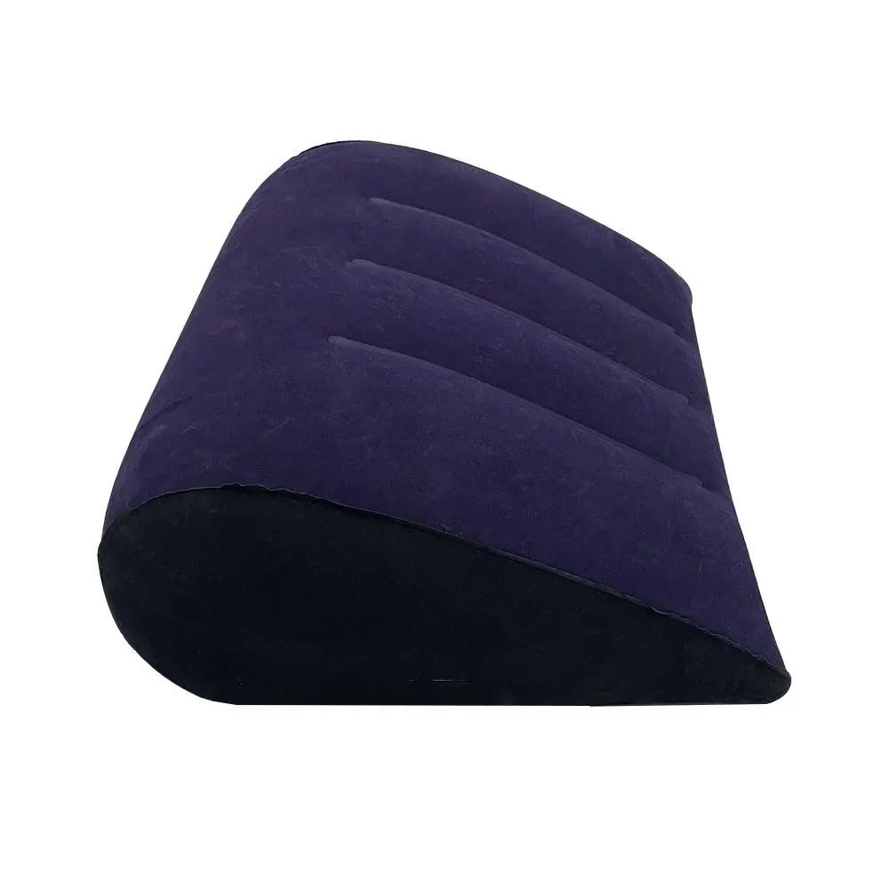 Almohada triangular inflable multiusos, soporte Lumbar para pierna y espalda, cómoda superficie flocada, regalo, 1 ud.