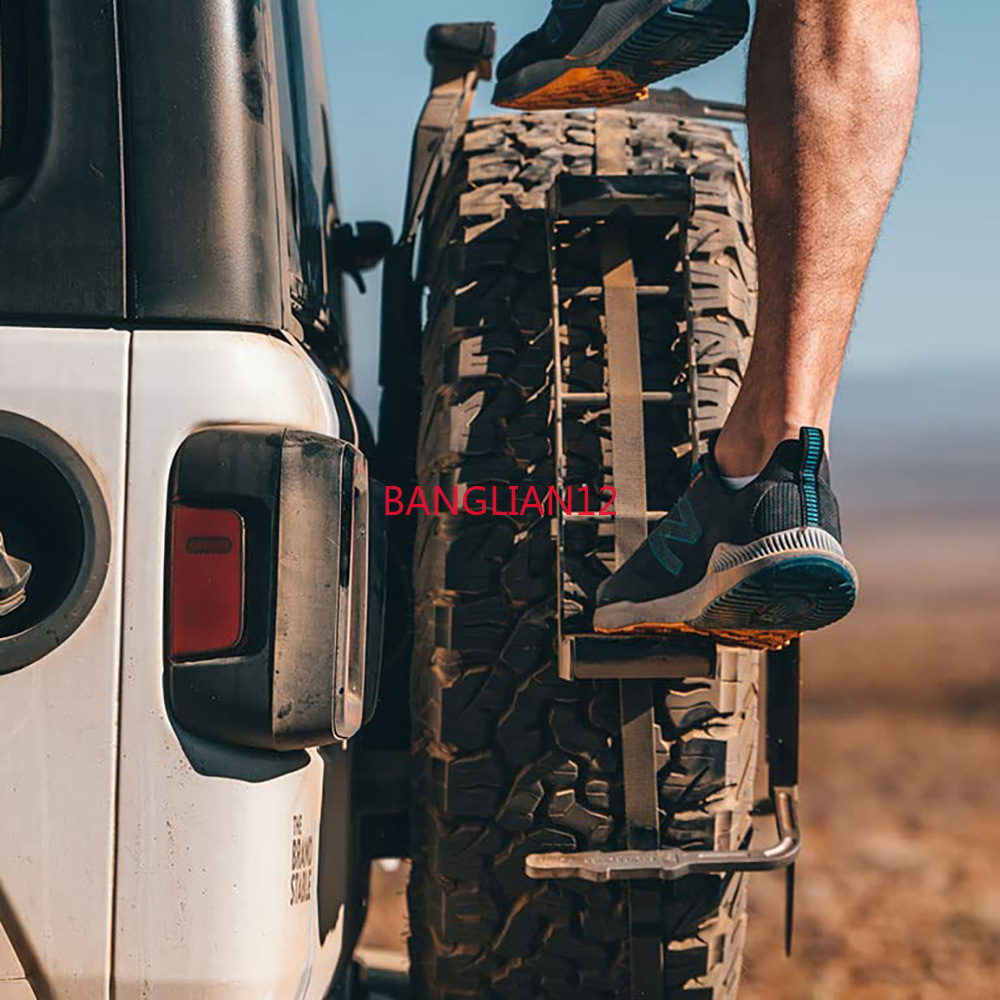 SUV spare tire ladder, 304 stainless steel spare tire cover