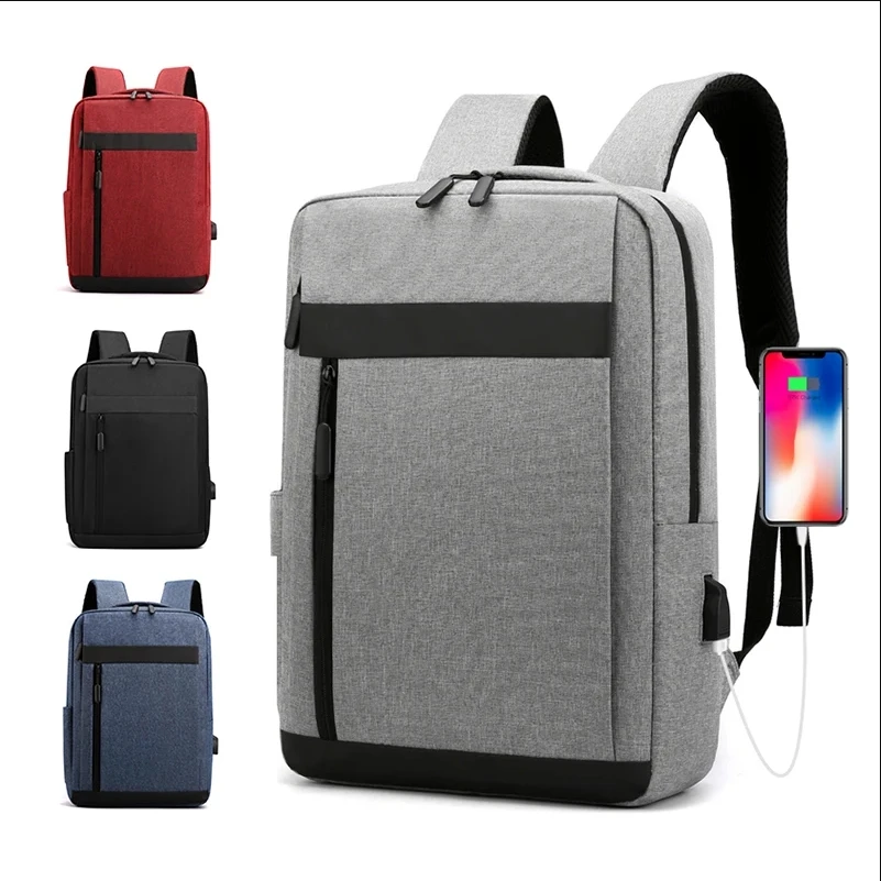 Mochila para ordenador portátil de negocios, mochila multifuncional de gran capacidad con carga Usb, mochila de película impermeable, bolso de hombro informal para hombres