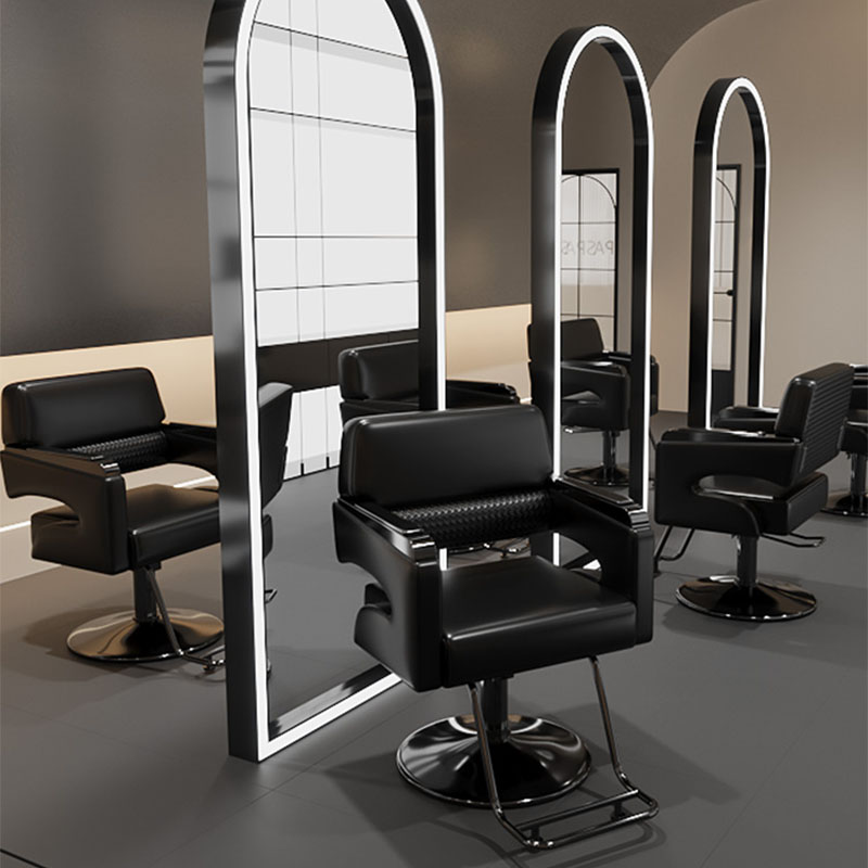 Silla de salón profesional ergonómica, accesorios de silla moderna comercial clásica de lujo, Sillon giratorio, muebles de salón de peluquería