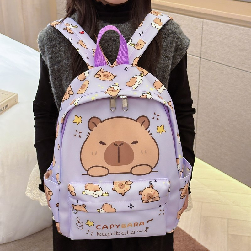 귀여운 대용량 Schoolbag 빨 수있는 방수 다목적 배낭 통기성 뒤 패드 만화 여행 가방 학생