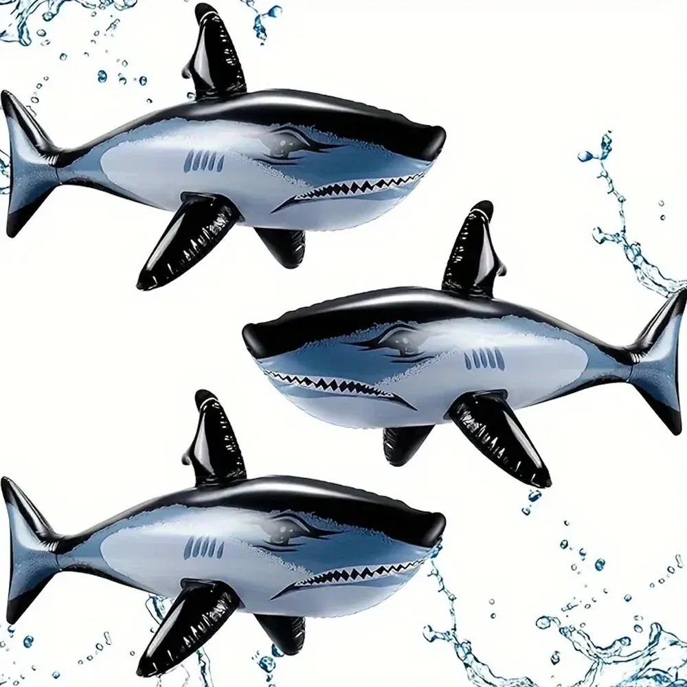 1-3pcs Inflatable Shark ของเล่น Beach Pool Party ว่ายน้ําเกมของเล่นกีฬาทางน้ํา Inflatable ของเล่นของขวัญ