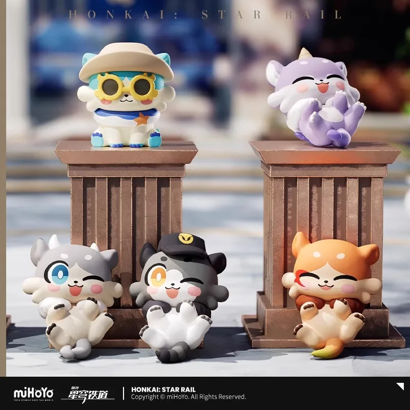 Mihoyo Honkai Star Rail Aowu Series Chimera Mini Beans слепая коробка Коллекционный набор гашапонов Милый декор Сумка для игрушек Модные подарки для фанатов