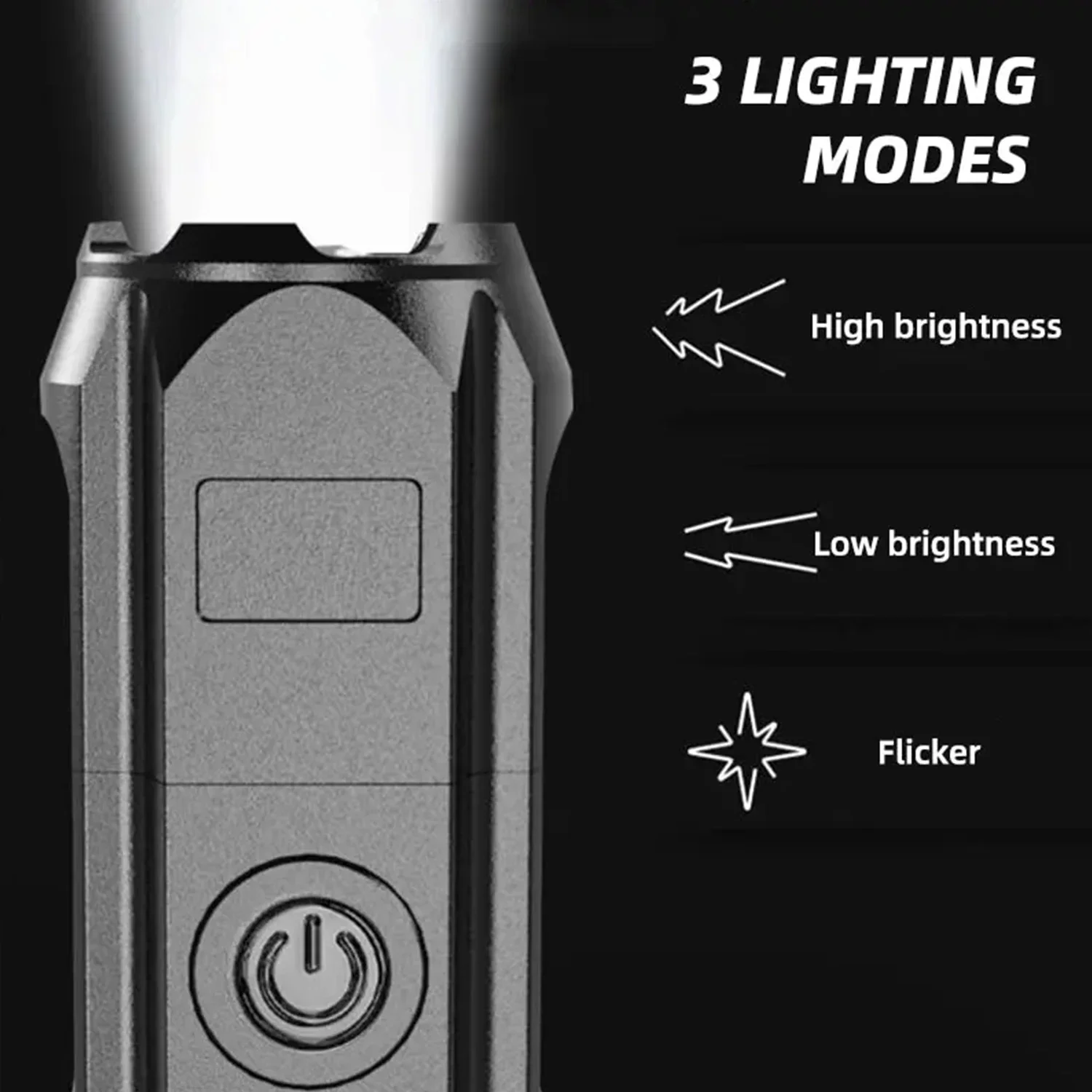 Xiaomi MIJIA Portable Flash Light Rechargeable Spotlights LED High Power Flashlight Camping Ultra Powerful Flashlight Lamp Work