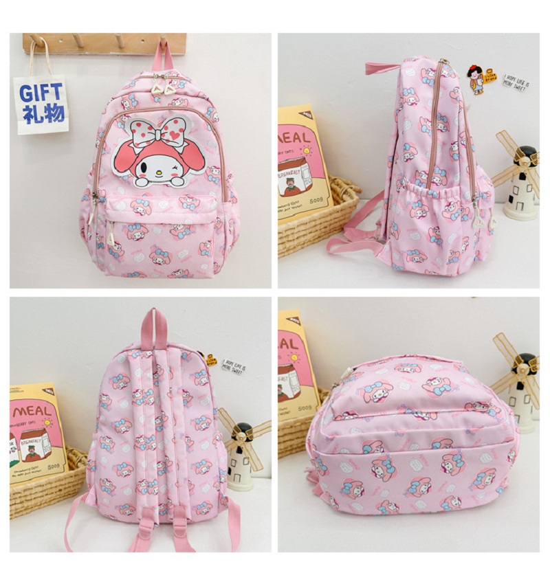 Sanrio Schultasche Anime Kuromi Cinnamoroll My Melody Pochacco Studentenrucksack Schultasche Große Kapazität für Kinder Mädchen Jungen