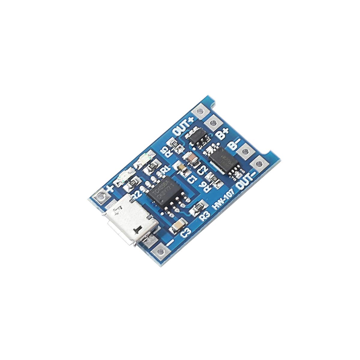 5pcs Battery Charging Board Micro USB TP4056 Lithium Battery Charger Module Charging Board with Protection 5V 1A Dual Functions