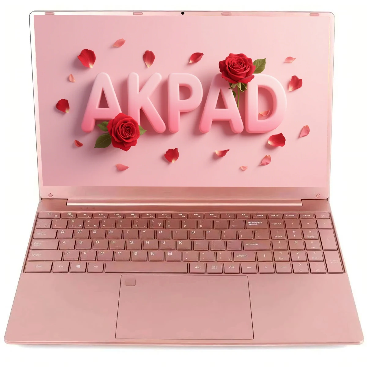 AKPAD 11th Gen Laptop  Intel Celeron N5095 Windows 11 Pro Up To 32GB RAM  128GB-2TB SSD 2.4G/5G WiFi + BT  Cute Pink Keyboard