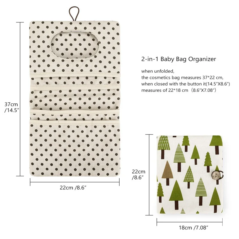Saco de fraldas do bebê à prova dwaterproof água armazenamento reutilizável viagem itens do bebê organizador portátil fraldas caddy armazenamento bebês acessórios