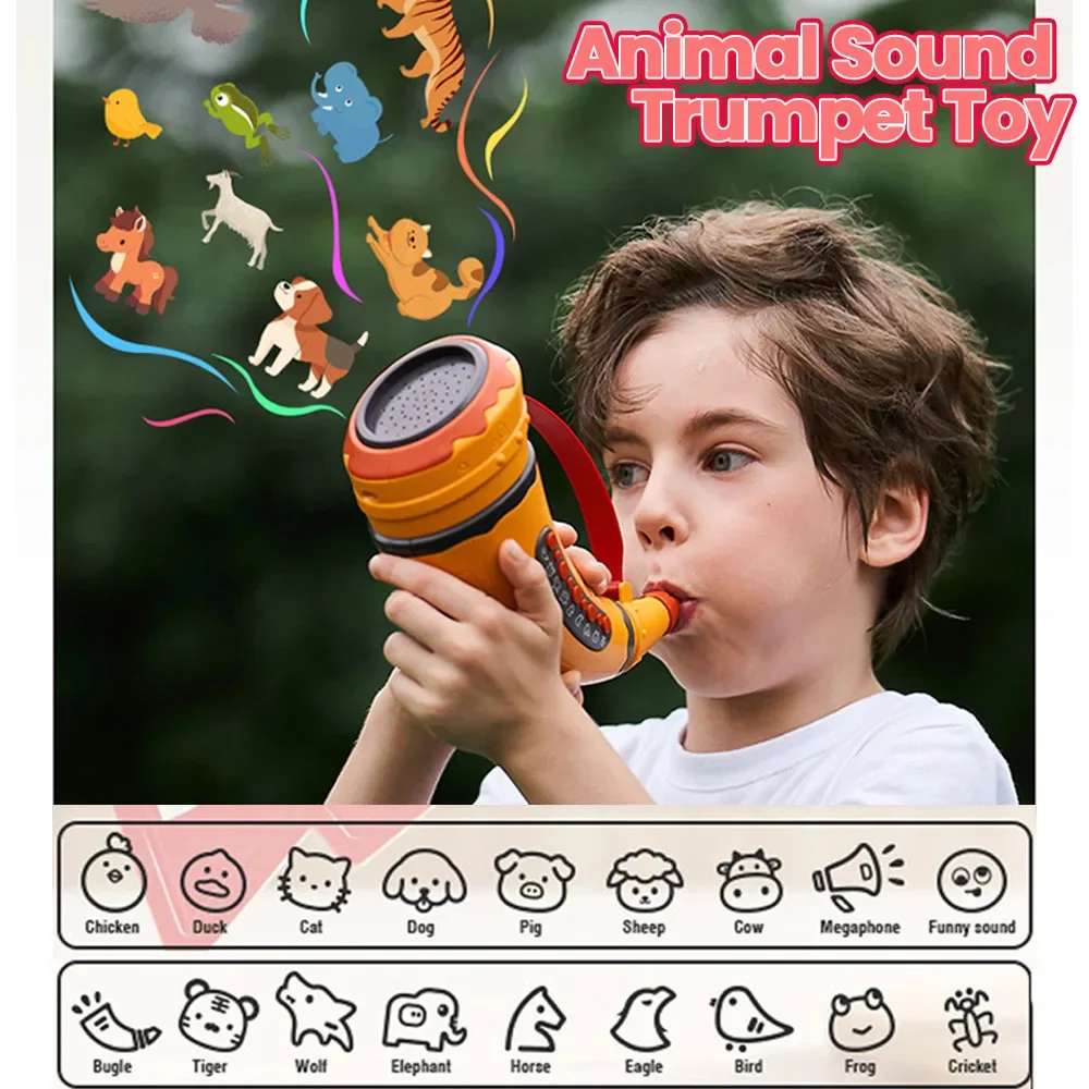Tier Sound Horn Trompete Sound Maker Kinder Spielzeug Musik Instrument für Kinder Frühe Pädagogische Montessori Spielzeug Kinder Geschenk