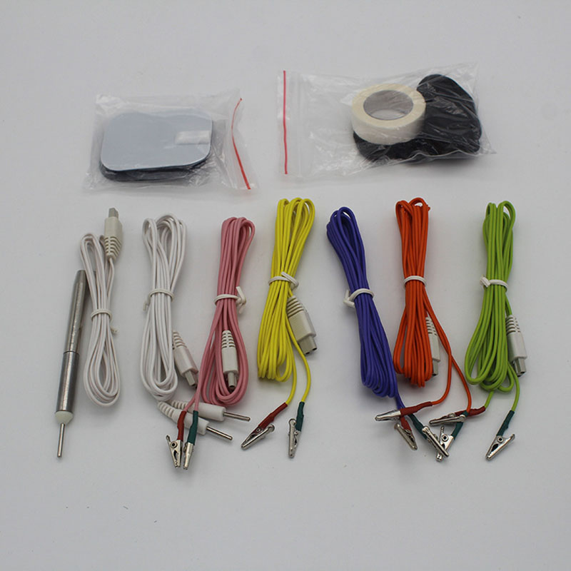 Mesin Stimulator Akupuntur Elektrik, Kit Perawatan Pemijat Tambalan Keluaran 6 Saluran Digital Stimulator Akupunktur Terapi Elektro