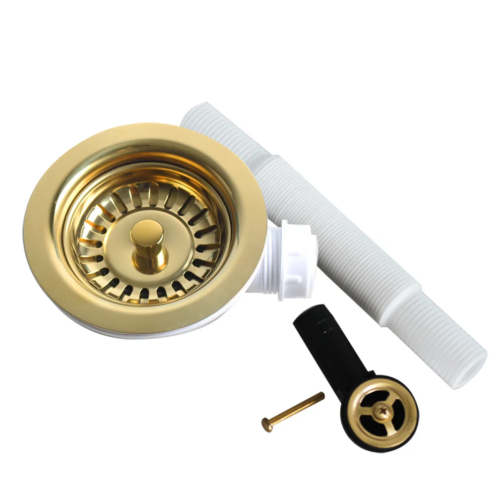 Talea Sink Strainer 3 1/2 "นิ้วDrainer 11.4 ซม.ขยะDowncomerสีทองDrainerสําหรับห้องครัวXK225C036