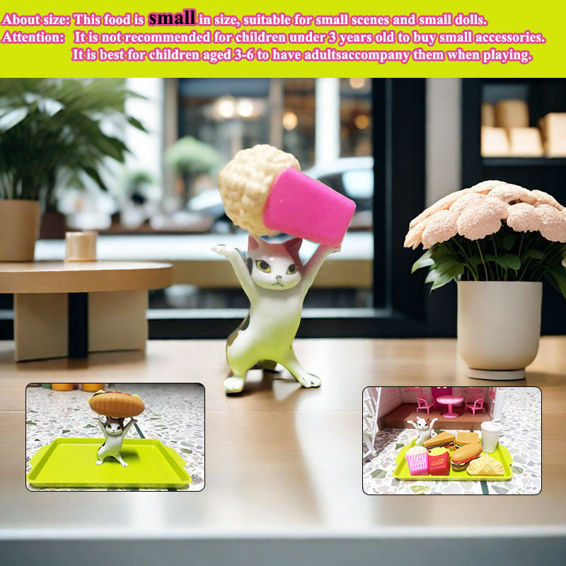 Mini zabawka kuchenna dla dzieci udawaj zagraj w symulowane jedzenie Hamburger Cookie Miniaturowe akcesoria dla dzieci Dziewczyna Prezent edukacyjny