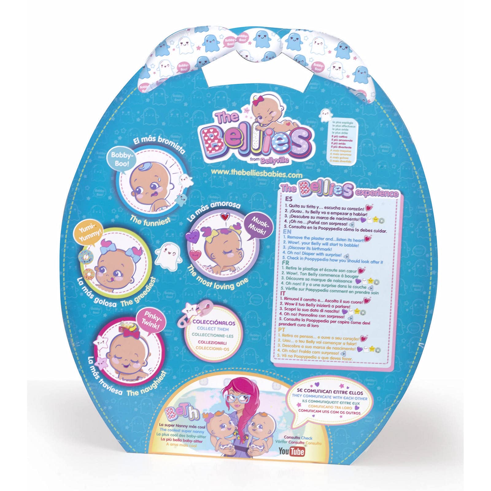 オリジナル The Bellies インタラクティブ人形 Baby Bobby - Boo Cute Funny Babies From Bellyville インタラクティブおもちゃ電子製品