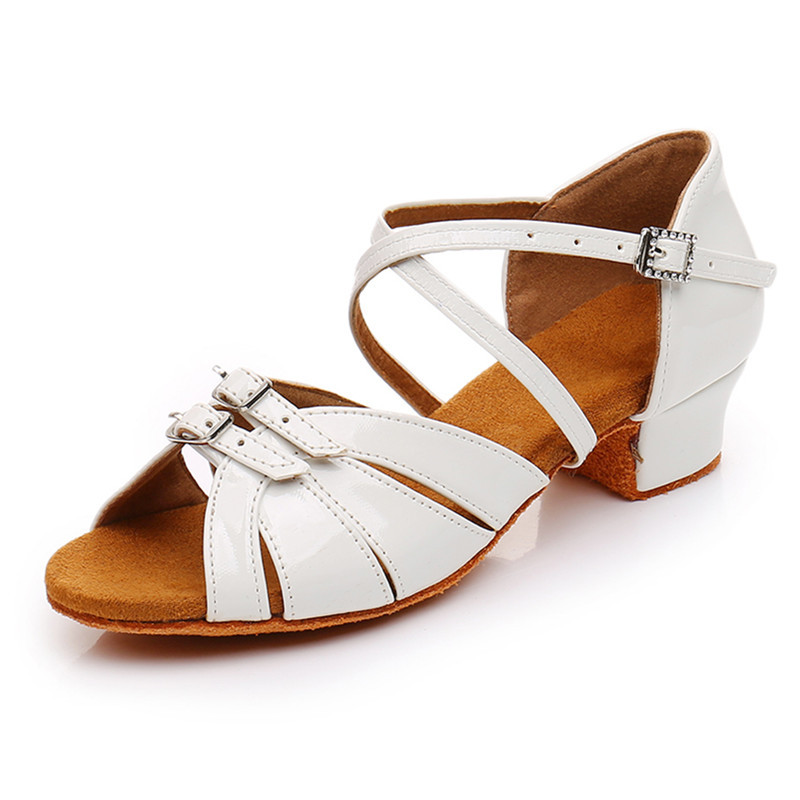 Kind Dance Schuhe Für Mädchen Frauen Leder Satin Ballsaal Latin Schuhe Damen Kinder Moderne Tango Tanz Schuhe Salsa Sandalen Niedrigen ferse