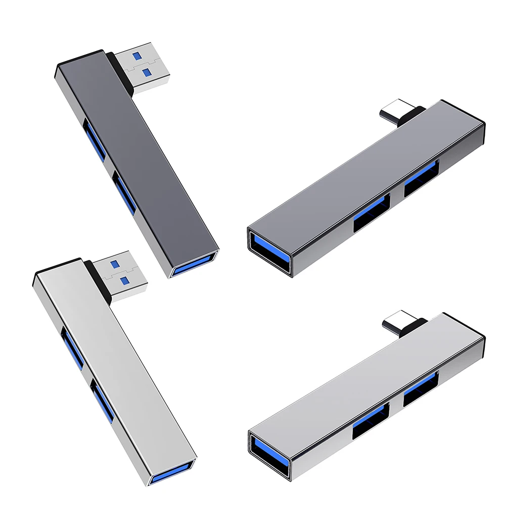 3-in-1-USB-HUB Typ C-HUB OTG USB 3.0/Typ-C 3.0 bis 3 USB-USB-Splitter-Hub Geschwindigkeit 5,0 Gbit/s 3 Port für PC Computer Laptop