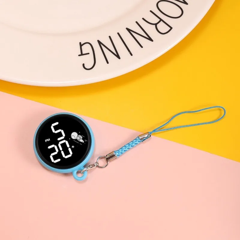 Kreative Anhänger-LED-Uhr, einfache elektronische Touch-Uhr mit Anhänger für Grundschüler