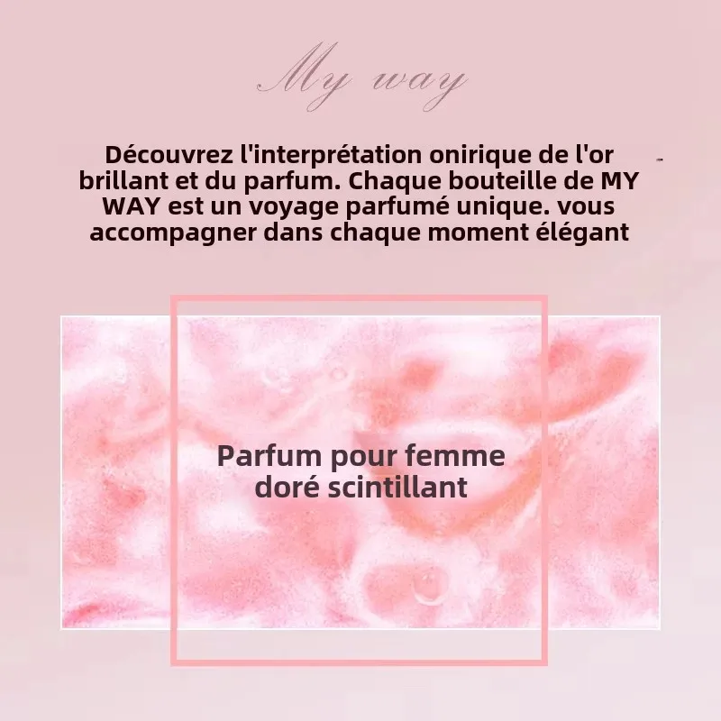 Parfum de marque My Way Flying Sand, parfum longue durée en bois pour femmes, 50ml