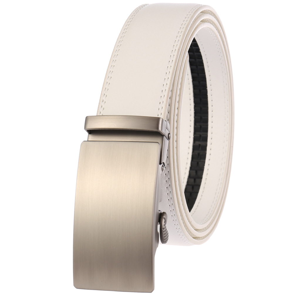 3.5cm Automatic Belts Buckle Mens Belts Casual Black Silver Scrub Punk Rock Buckle CE36-623