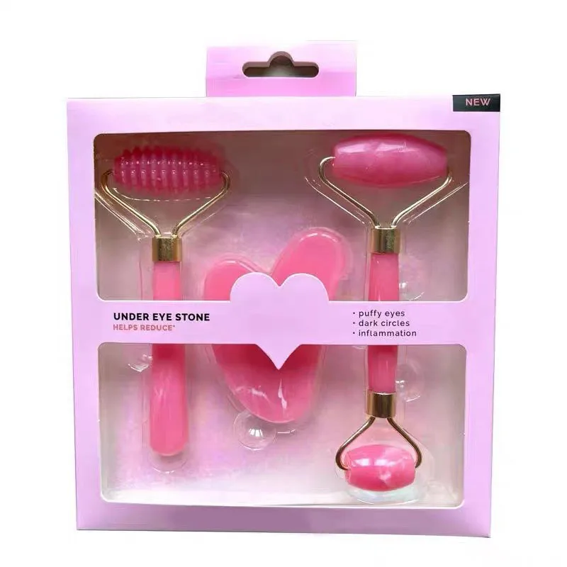 【Vendite calde】Juego de Herramientas de belleza de 3 piezas con caja de regalo Raschiamento viso, bastone da massaggio con oli essenziali