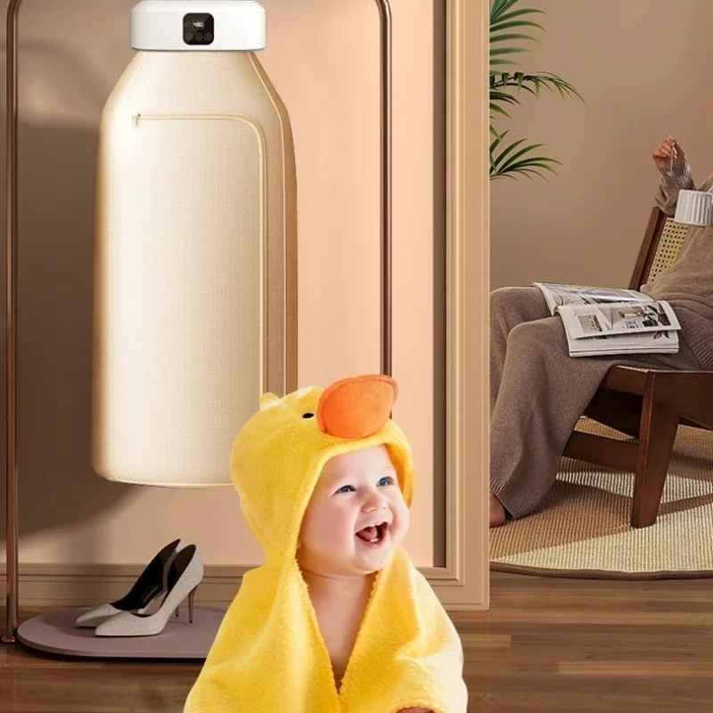 Mini sèche-linge électrique pliable, Portable, Intelligent, chronométré, séchage rapide, armoire domestique avec sac de séchage, Style de voyage Compact