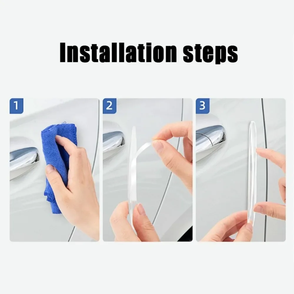 4 stuks Auto Deur Randbescherming Guards Buffer Sierlijst Bescherming Strip Krasbeschermer Autodeur Crash Bar voor Audi BMW
