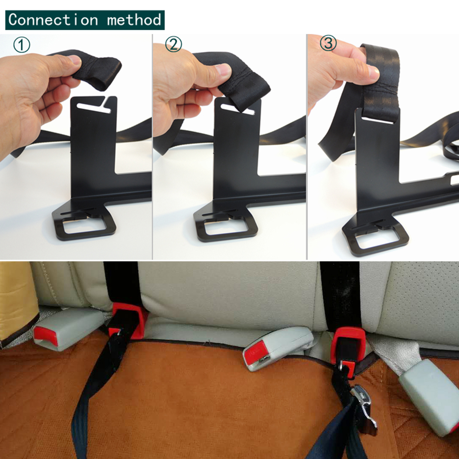 Universal Car Criança Assento Restraint, Anchor Montagem Kit, substituição para ISOFIX Trava Interface Bracket