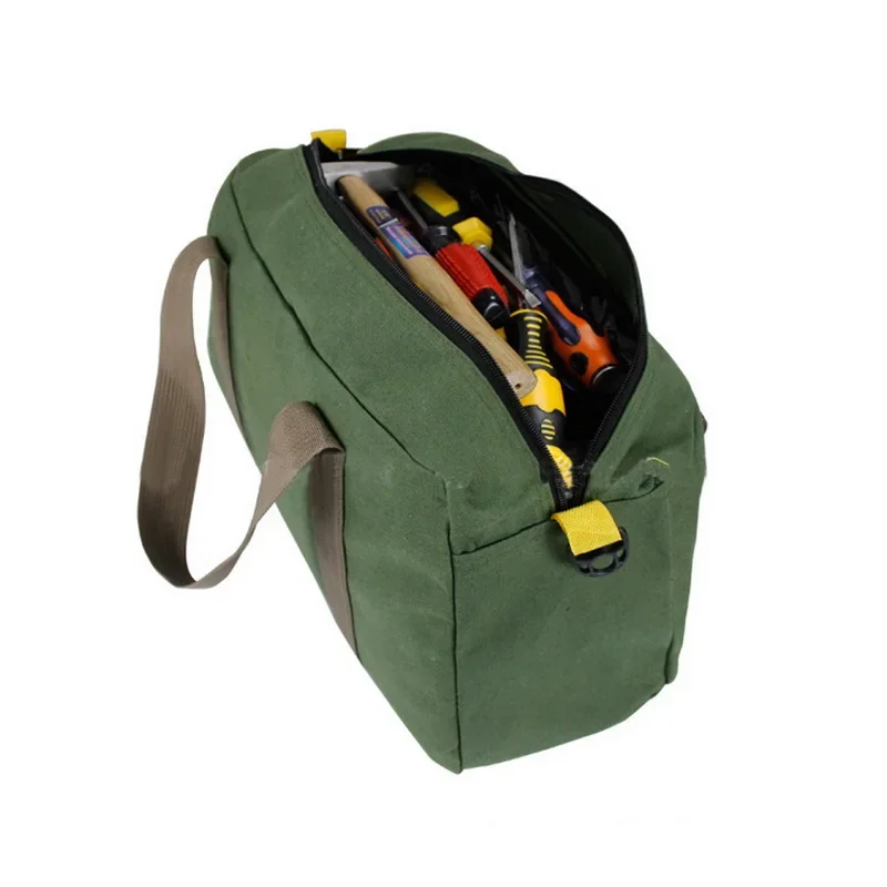 Multifunctionele canvas gereedschapsopbergtas, handtas met grote capaciteit, draagtas, waterdichte en slijtvaste organizertas
