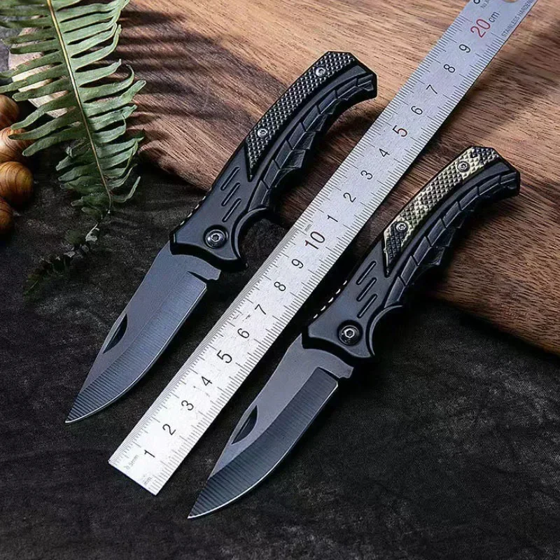 Nuevo práctico cuchillo plegable EDC afilado de acero inoxidable, cuchillo táctico de caza para acampar al aire libre, hoja de bolsillo afilada y duradera