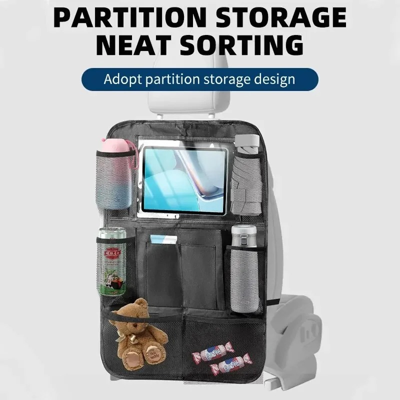 Saco de armazenamento traseiro do assento de carro simples oxford material lanche saco de armazenamento de brinquedos saco de armazenamento de carro anti-chute acessórios interiores do carro
