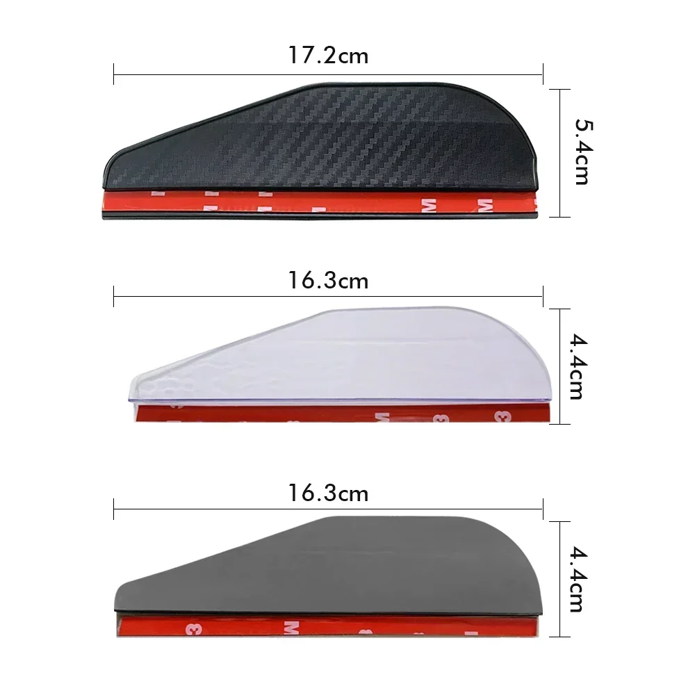2PCS Auto Rückspiegel Regen Augenbraue Carbon Faser Regen Schild Sonnenschutz Klare Vision Schutz für Auto Spiegel Zubehör