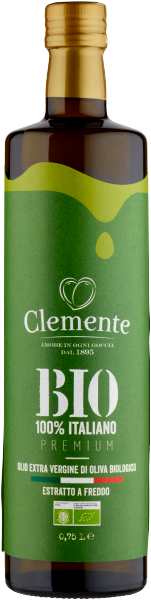 Olivenöl olio extra vergine di oliva bio logico 750ml-clemente